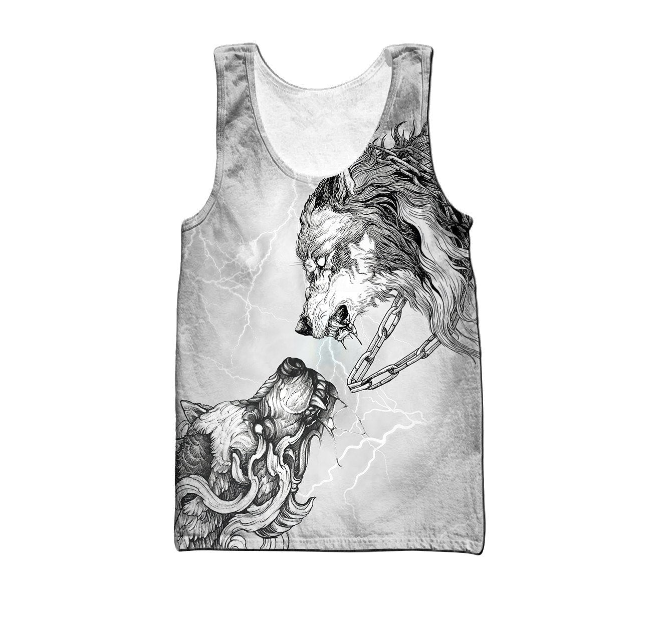 Tattoo Wolf 3D All Over Printed Hoodie For Men and Women DAST22102005