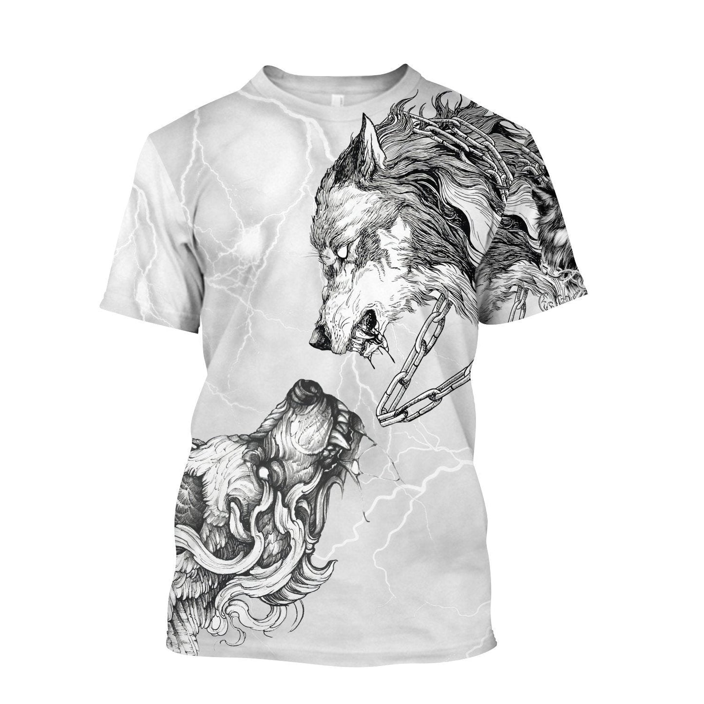 Tattoo Wolf 3D All Over Printed Hoodie For Men and Women DAST22102005