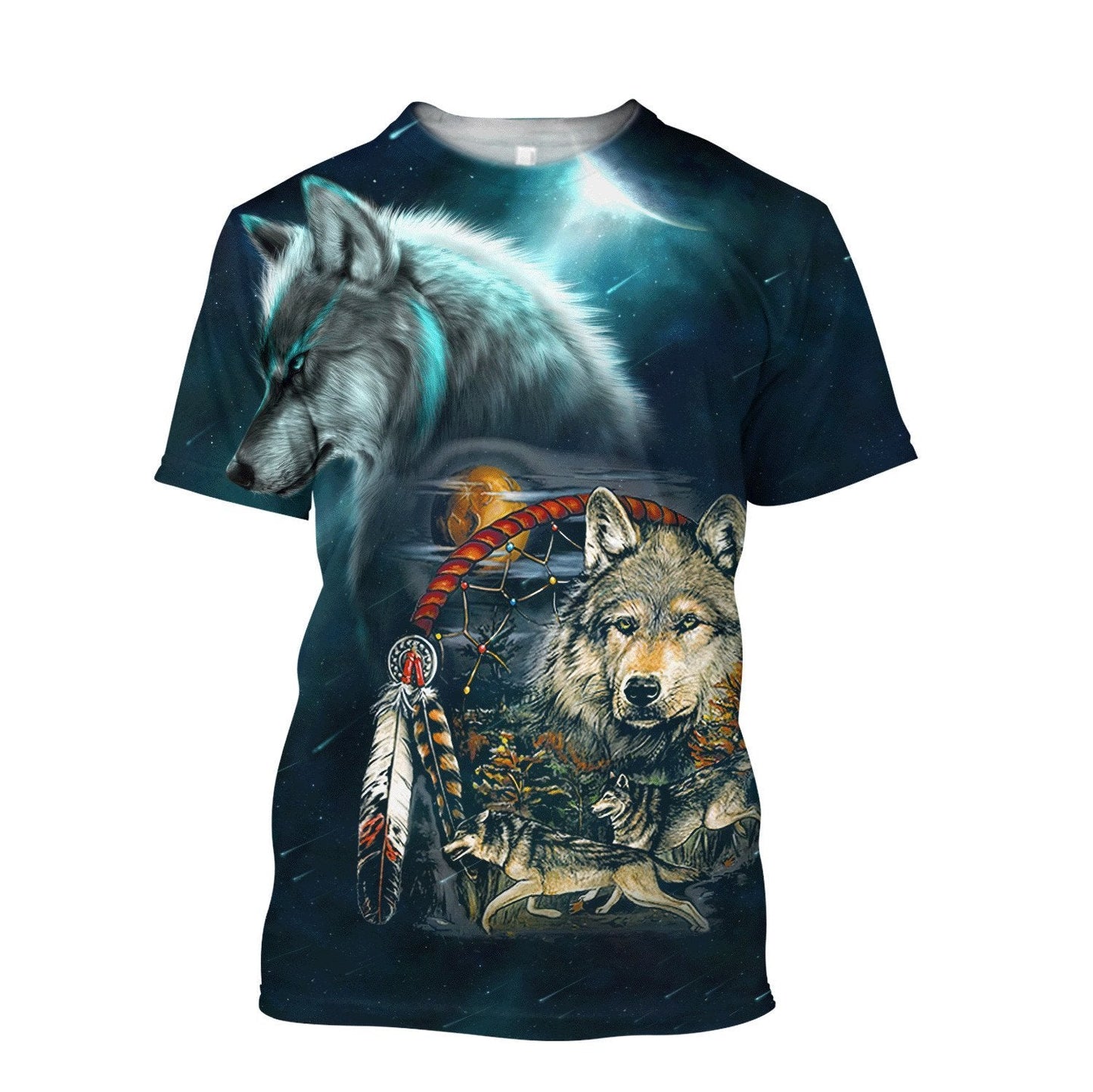 Wolf 3D All Over Printed Unisex Shirt