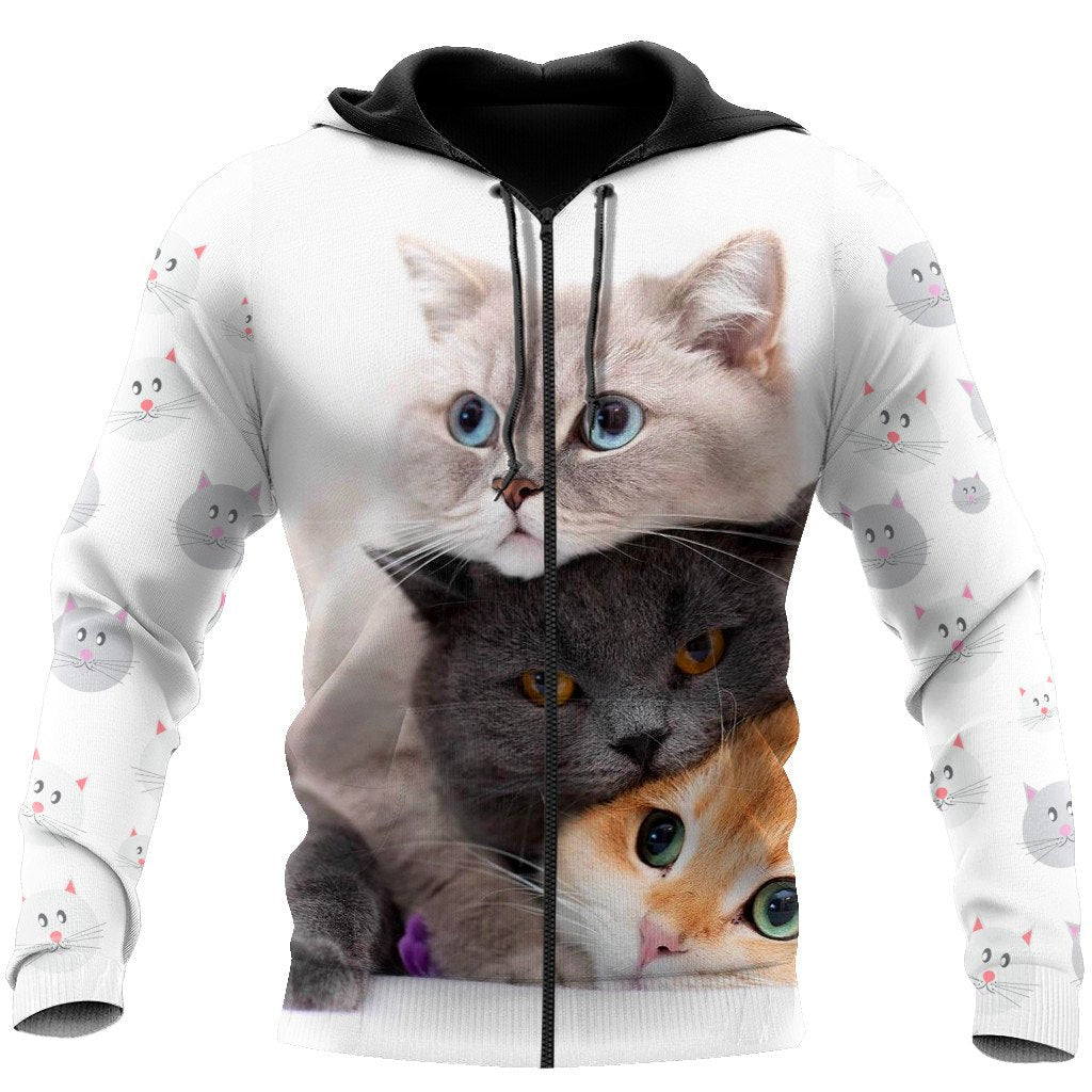 British Shorthair Cat 3D All Over Printed Shirts For Men and Women