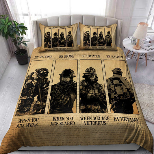 We Are Firefighters Bedding Set
