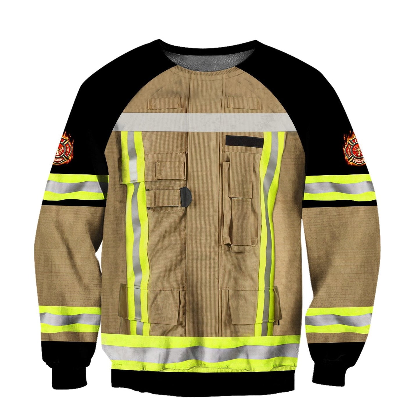 Customize Name Firefighter 3D All Over Printed Unisex Shirts