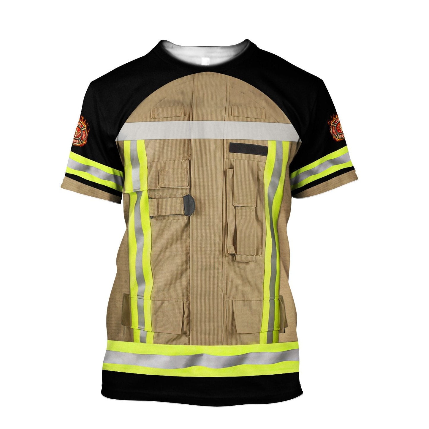Customize Name Firefighter 3D All Over Printed Unisex Shirts