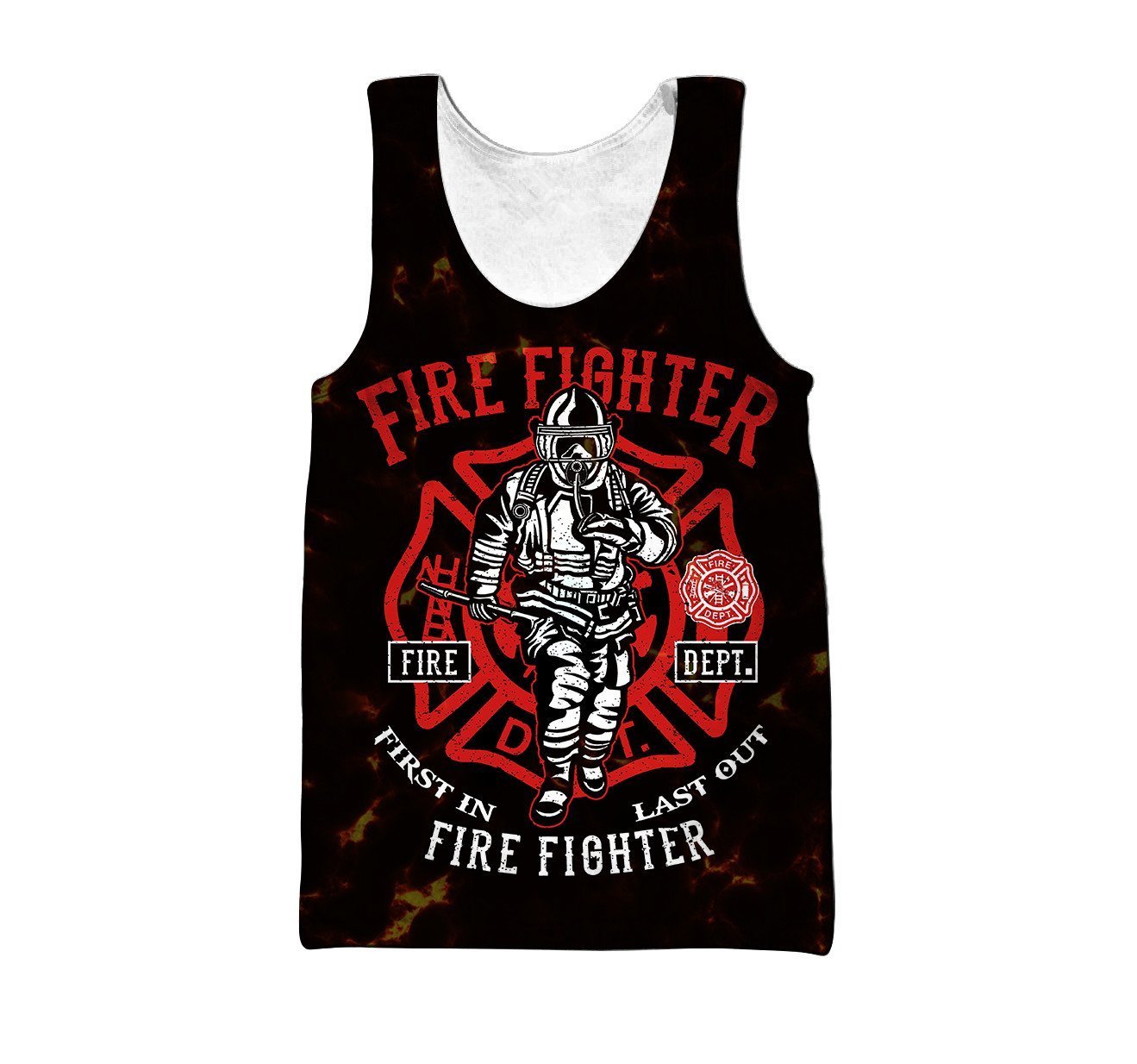 Customize Name Firefighter 3D All Over Printed Unisex Shirts