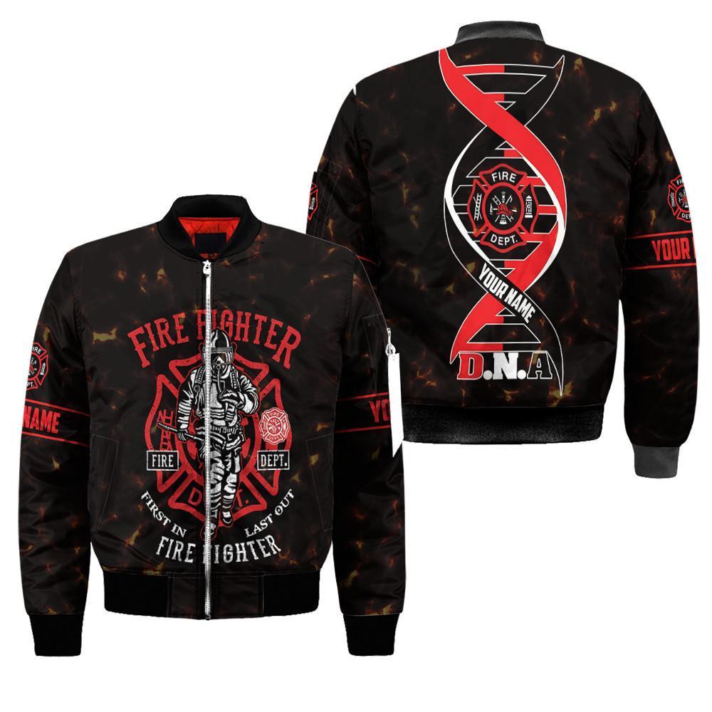 Customize Name Firefighter 3D All Over Printed Unisex Shirts