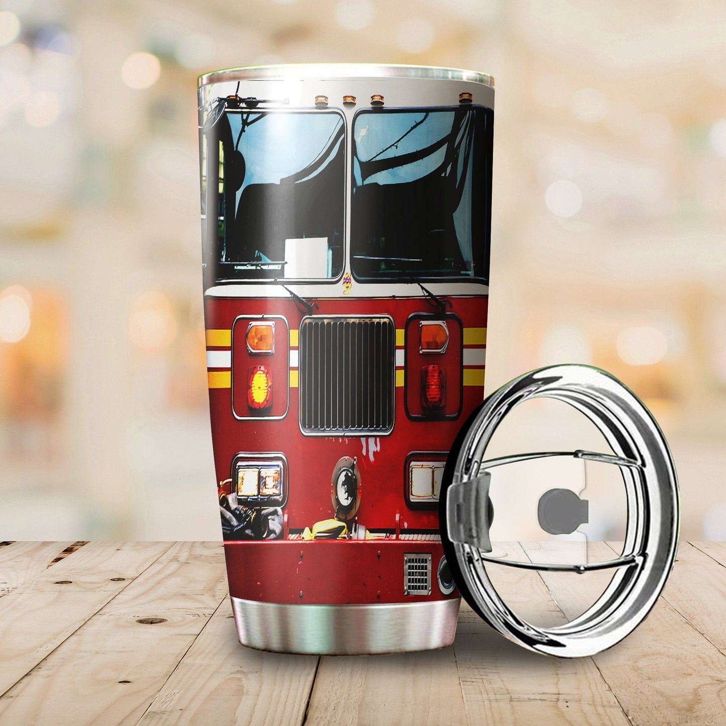 Customize Name Firefighter Steel Tumbler