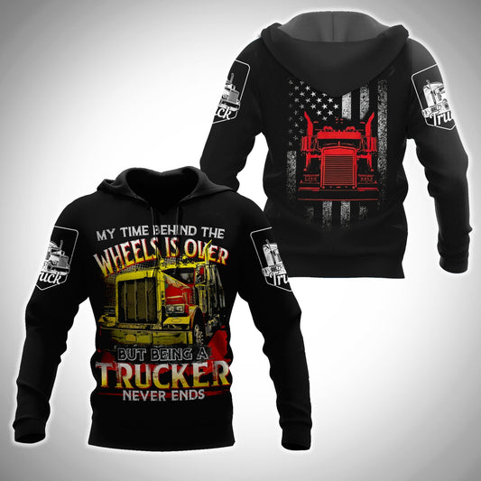 Trucker 3D All Over Printed Shirts For Men and Women