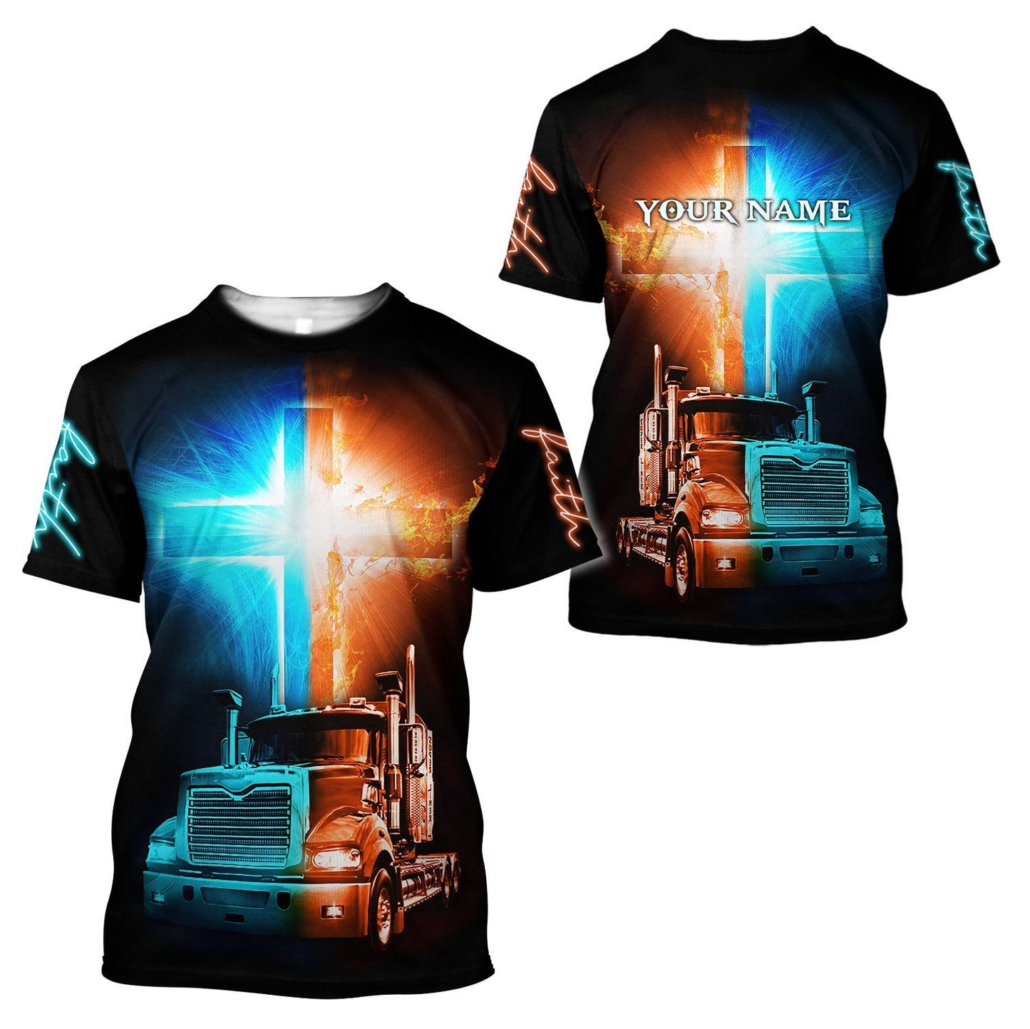 Trucker 3D All Over Printed Shirts For Men and Women