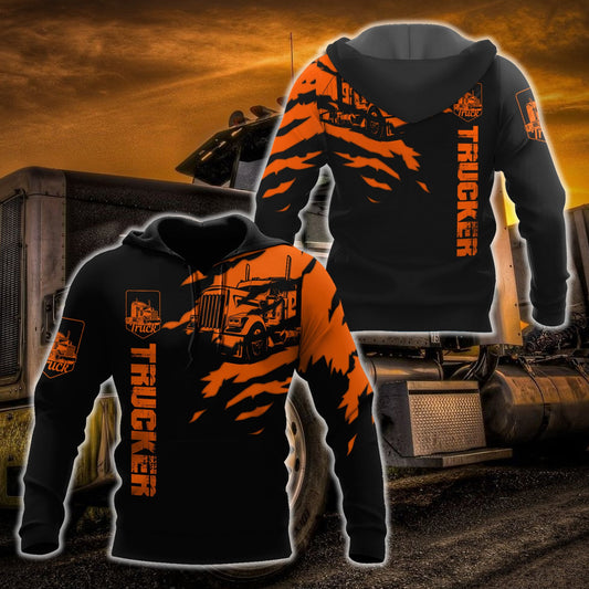 Trucker 3D All Over Printed Shirts For Men and Women