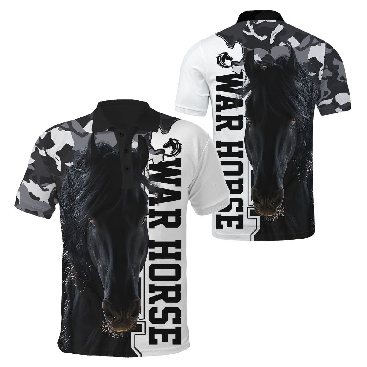 War Horse 3D All Over Printed Shirts For Men and Women