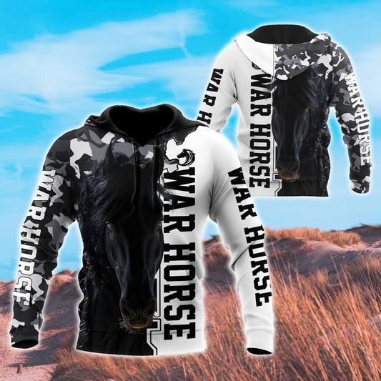 War Horse 3D All Over Printed Shirts For Men and Women