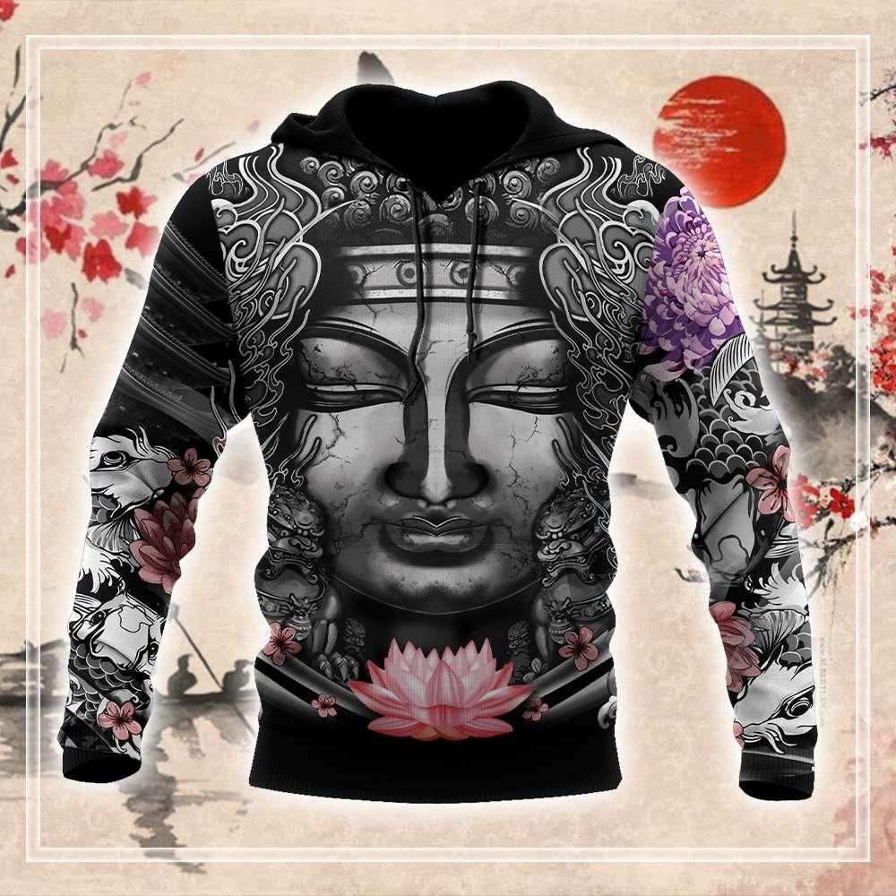 Buddhism Japanese Tattoo 3D Over Printed Unisex Shirt