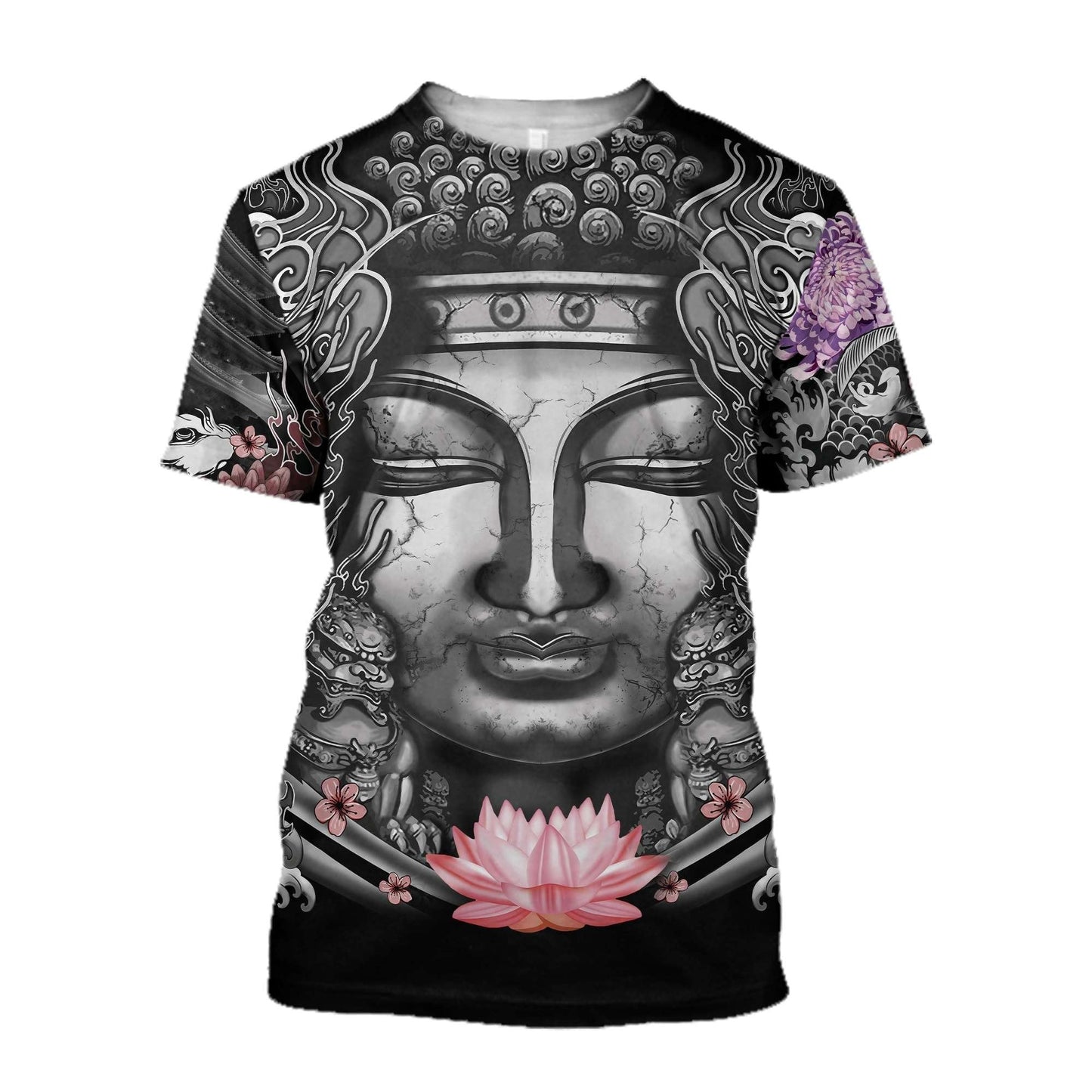 Buddhism Japanese Tattoo 3D Over Printed Unisex Shirt