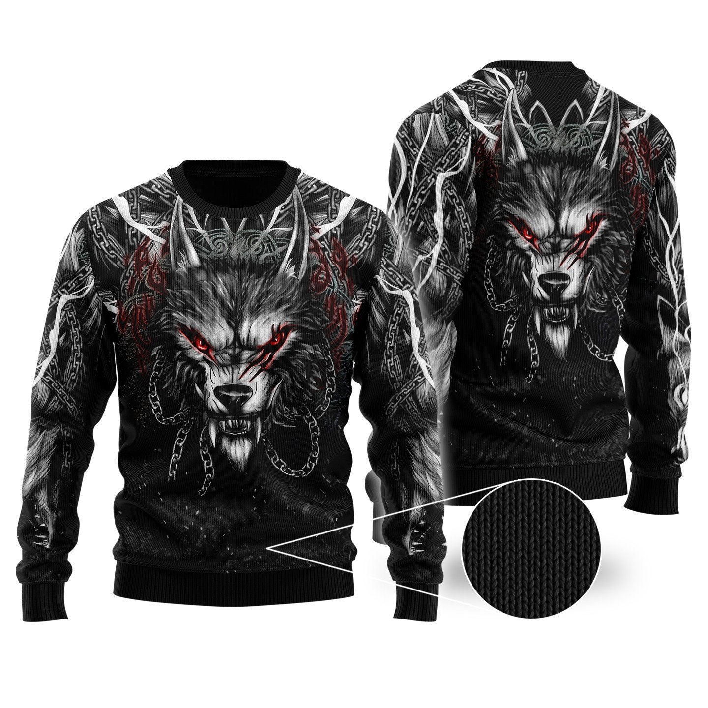 Wolf Tattoo 3D Over Printed Unisex Shirts