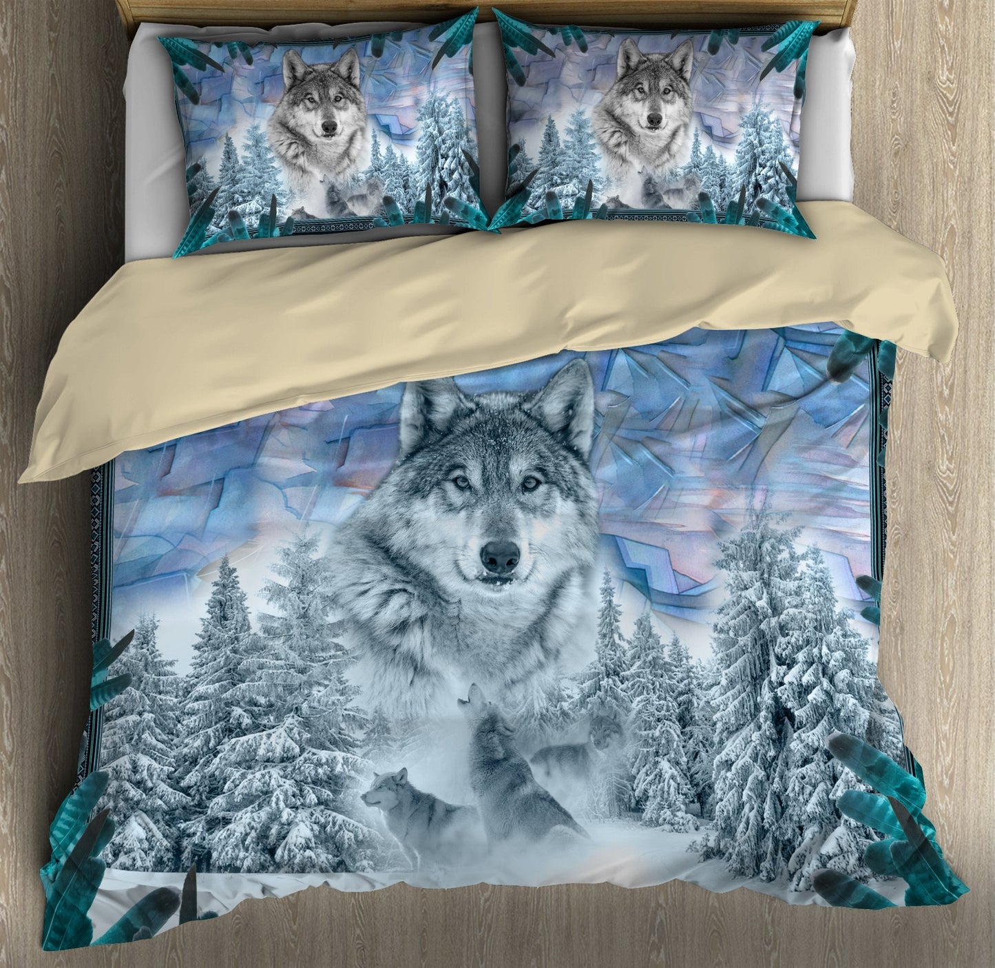 Wolf 3D All Over Printed Bedding Set