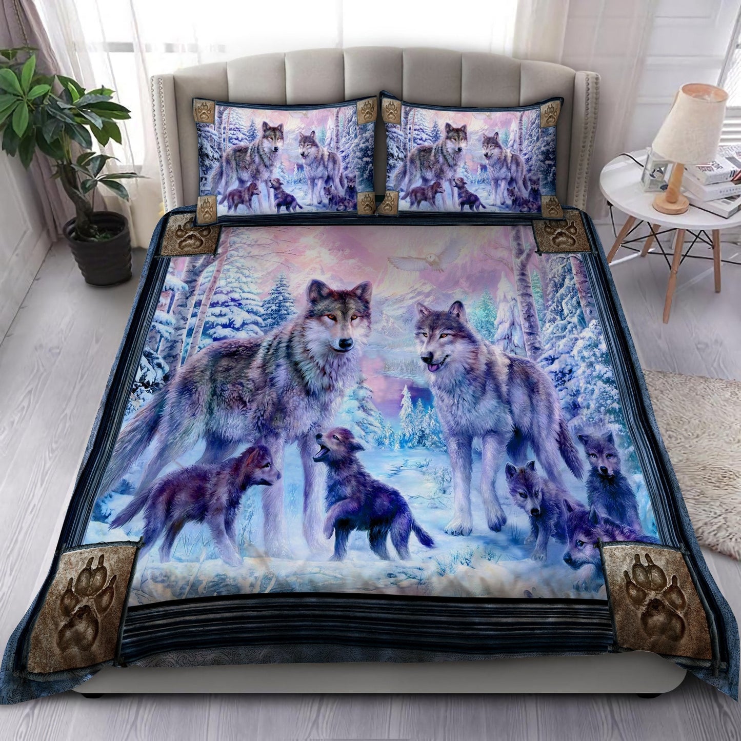 Wolf 3D All Over Printed Bedding Set