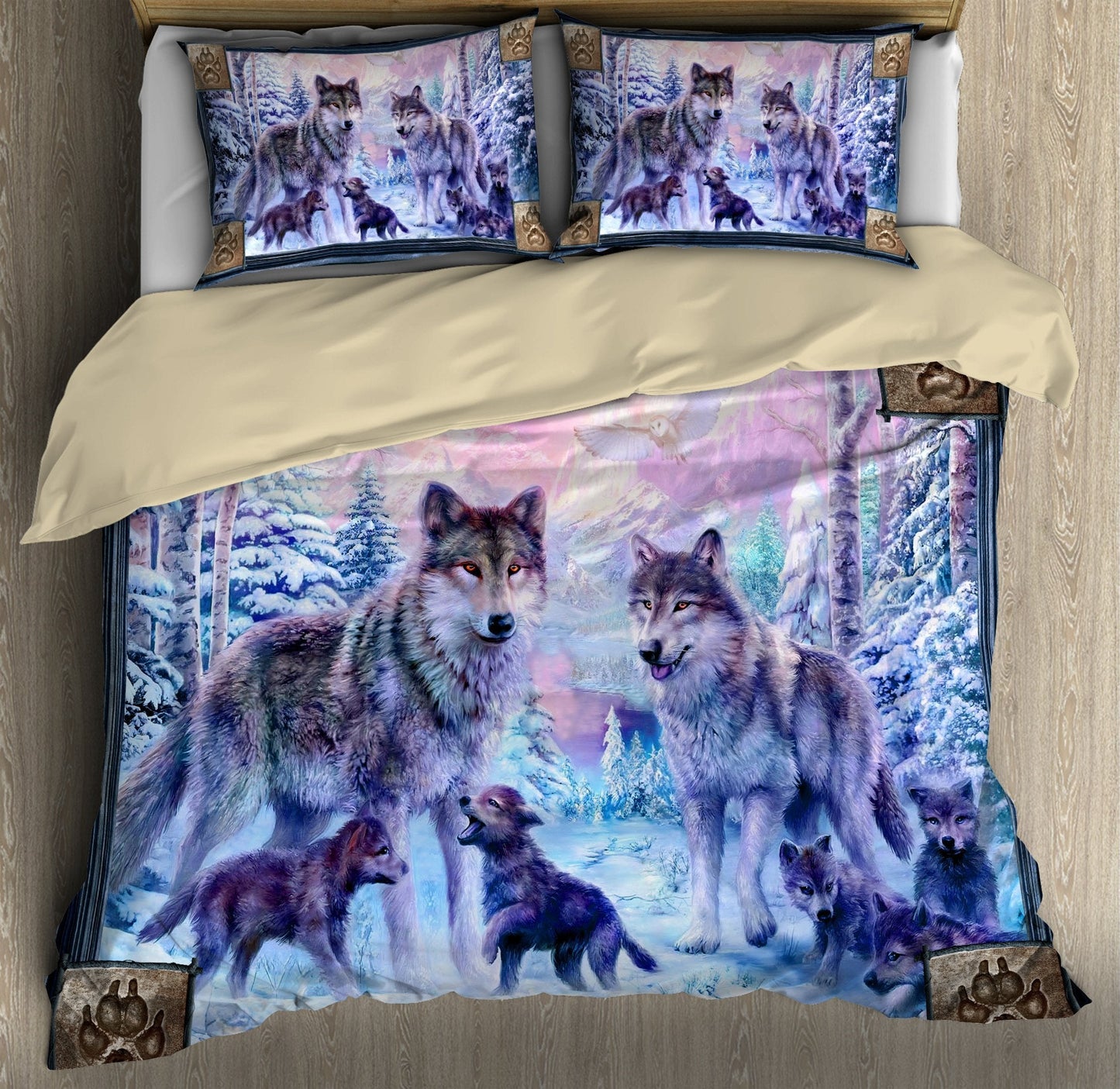 Wolf 3D All Over Printed Bedding Set
