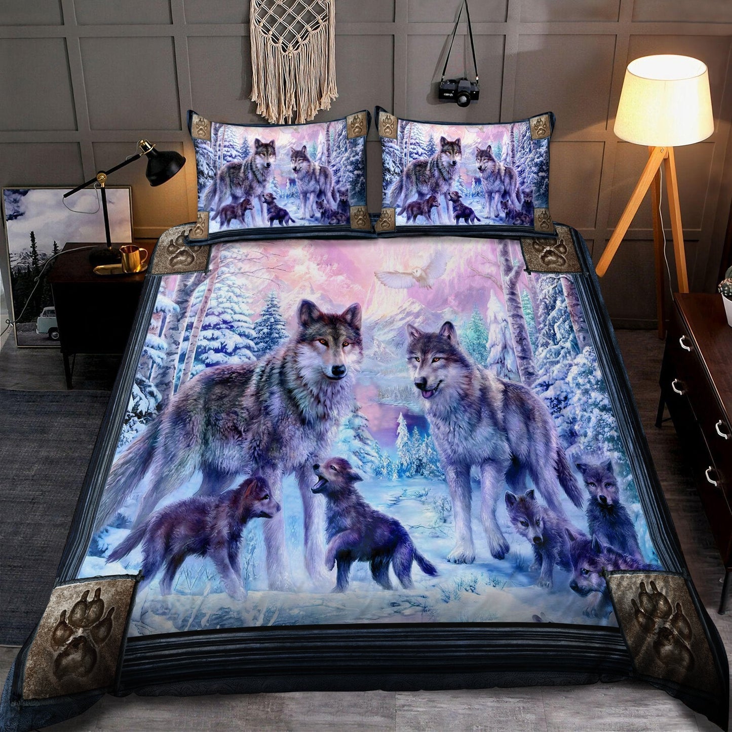 Wolf 3D All Over Printed Bedding Set