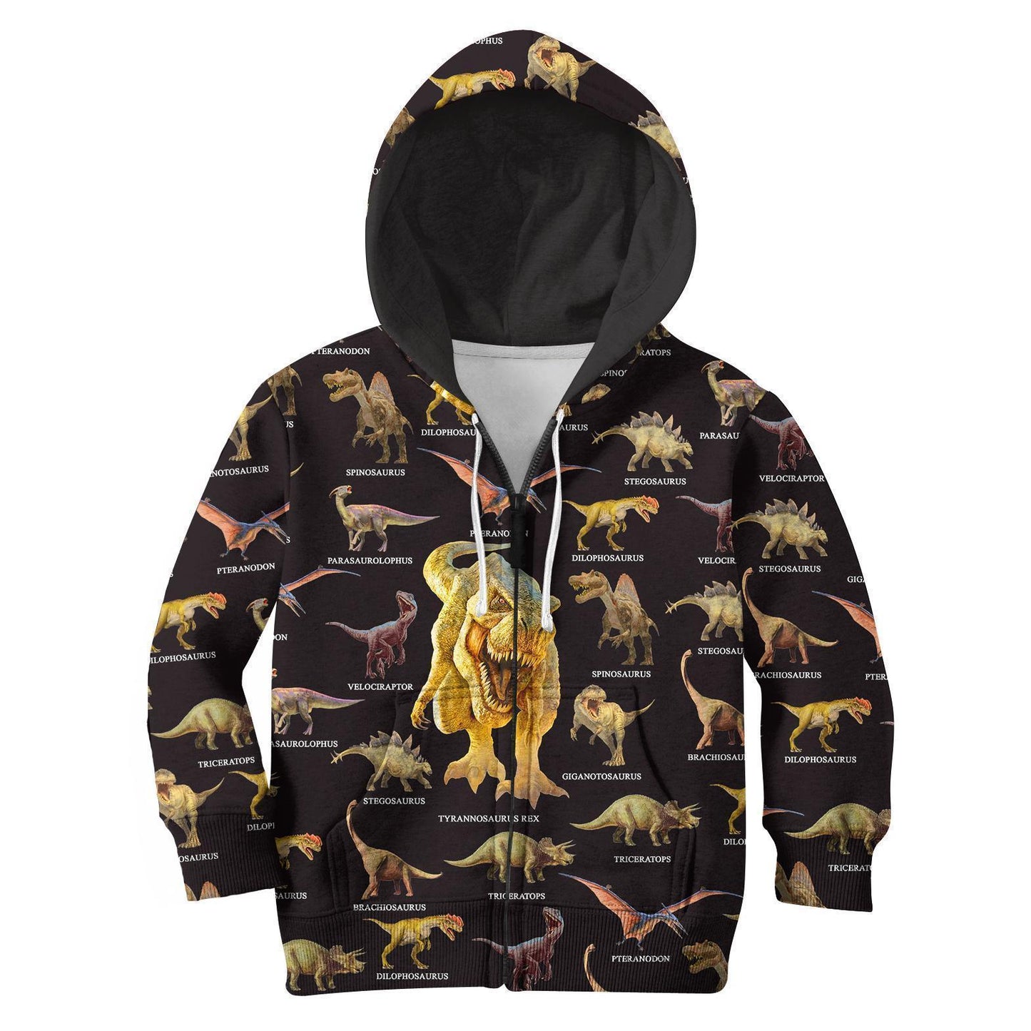 3D All Over Printed Black Dinosaurs T-Rex Shirts - Amaze Style™-Apparel