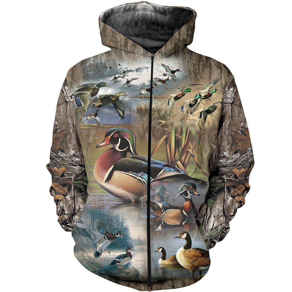 3D All Over Printed Hunting Duck Shirts - Amaze Style™-Apparel