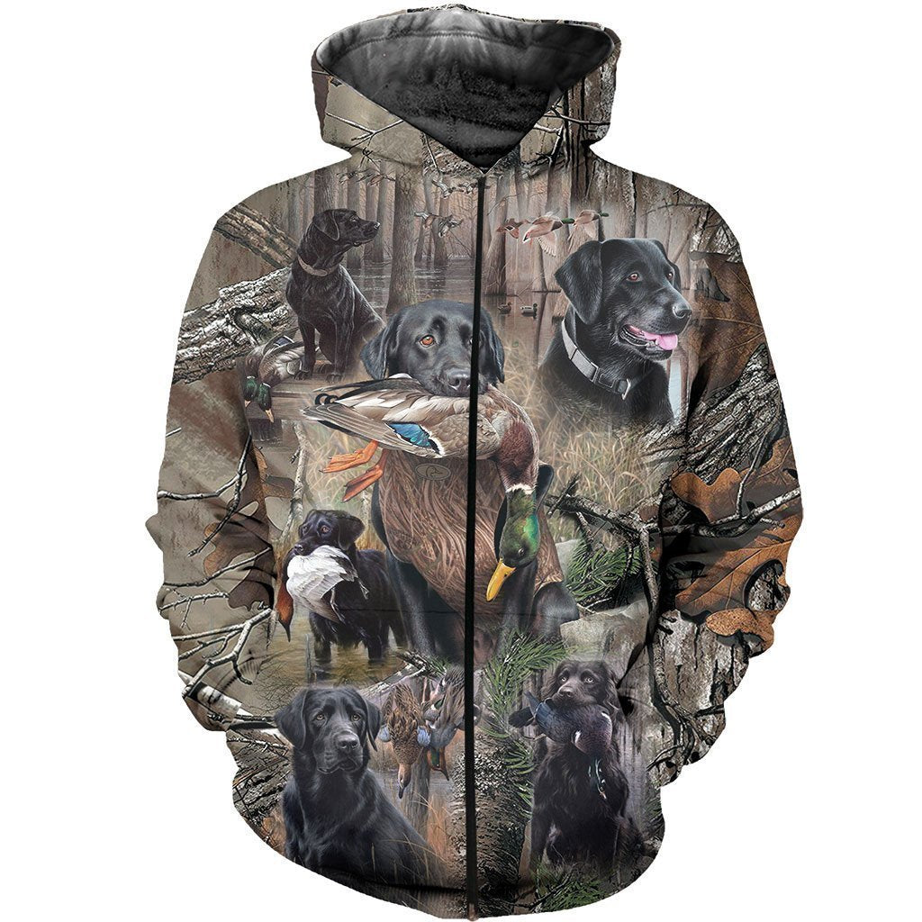 3D All Over Printed Labrador Retriever Hunting Dog Camo Art - Amaze Style™-Apparel