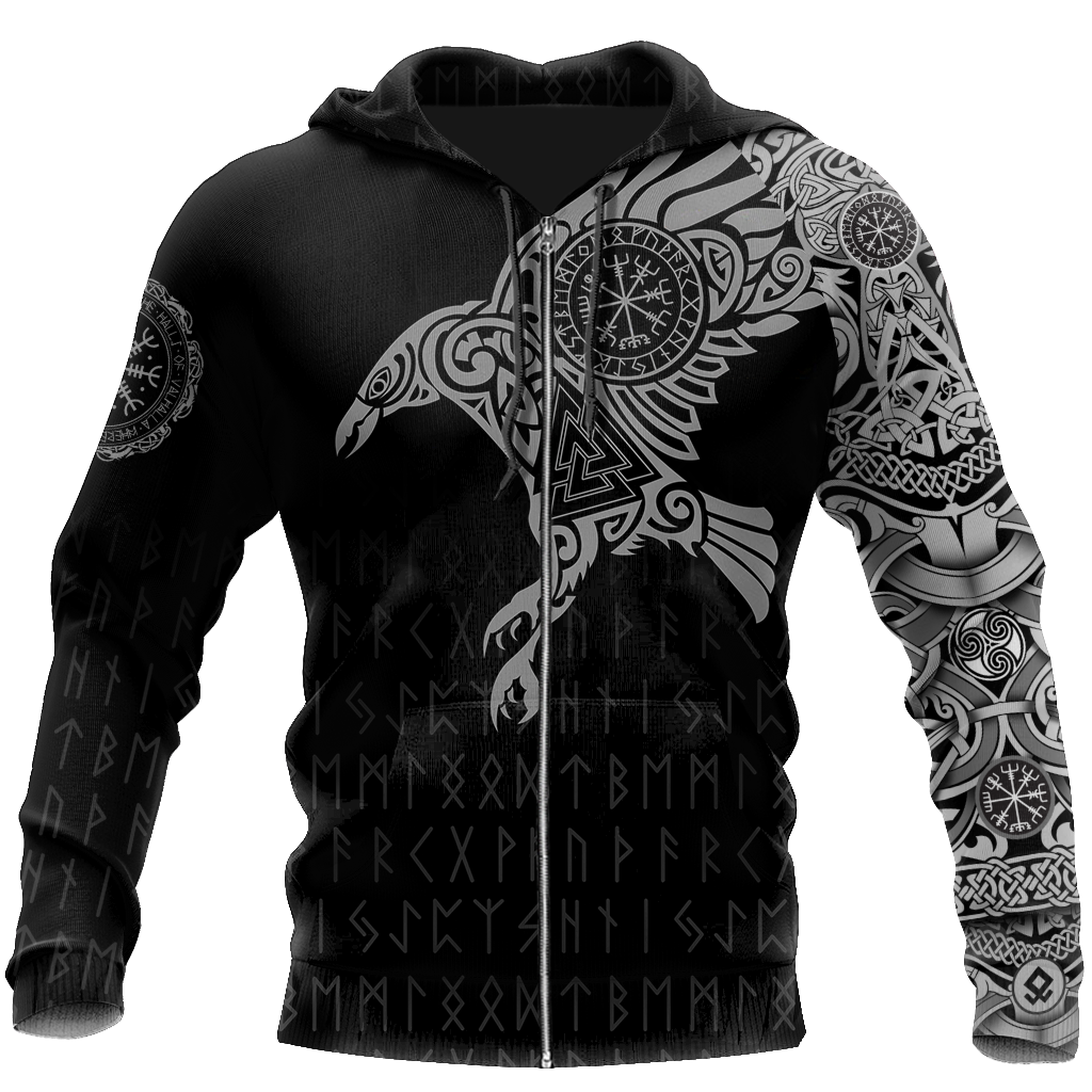 Vikings - The Raven of Odin Tattoo - Amaze Style™-Apparel
