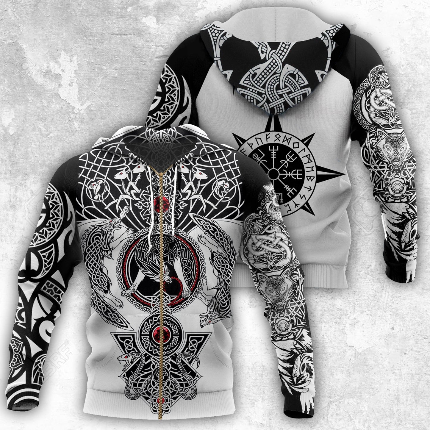 All Over Printed Viking Tattoo Shirts - Amaze Style™-Apparel
