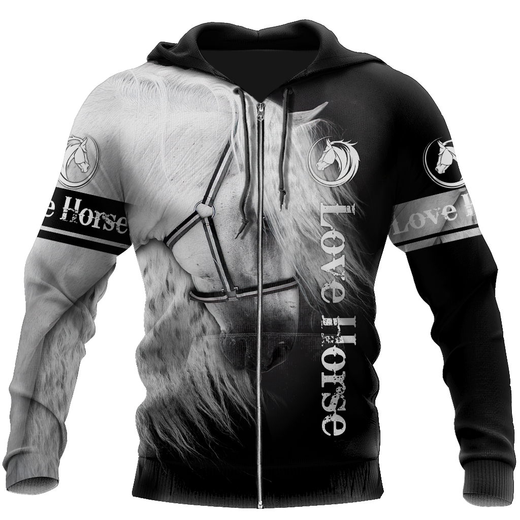 Beautiful Horse 3D All Over Printed Shirts For Men And Women TR2105201S - Amaze Style™-Apparel