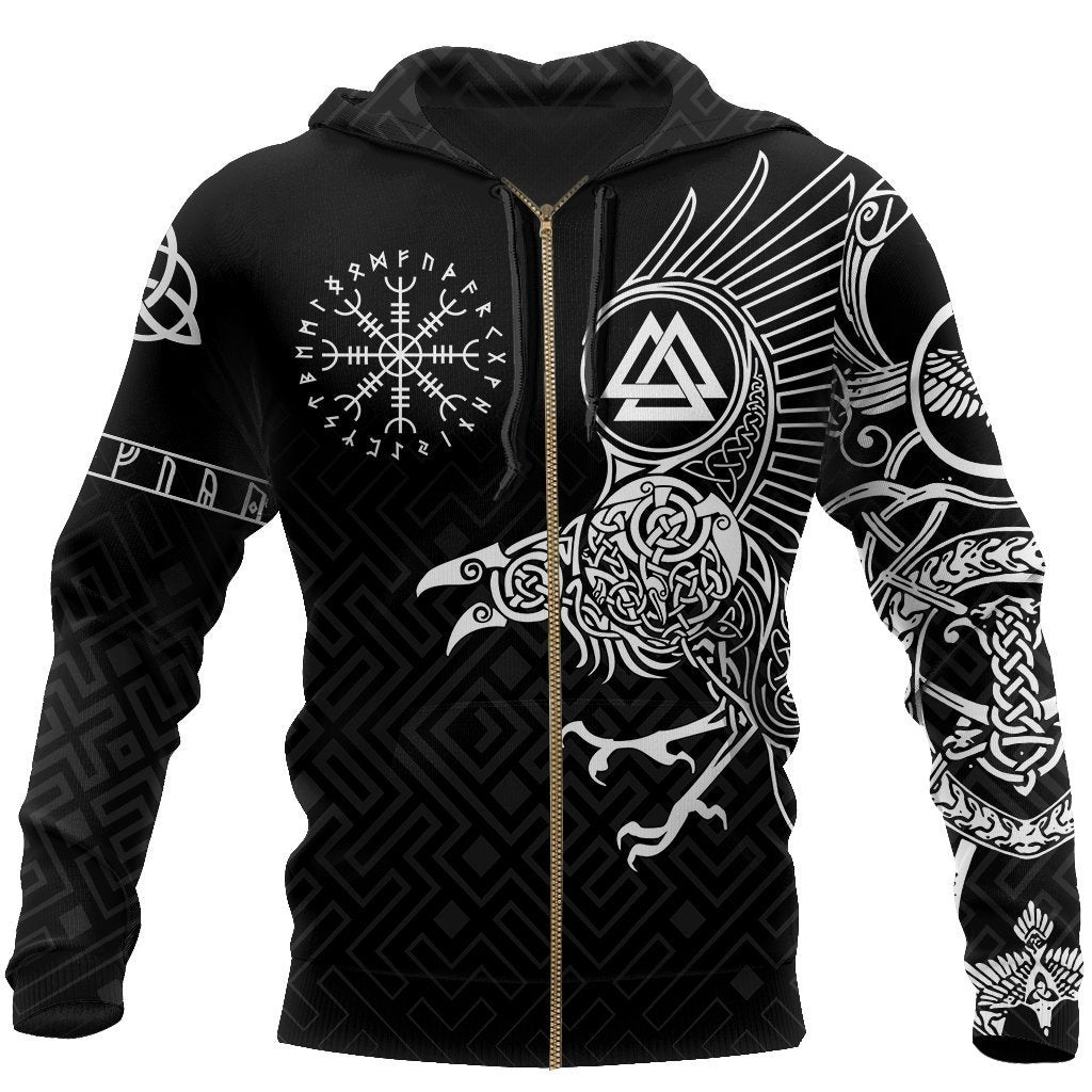Vikings - The Raven of Odin Tattoo Special Hoodie - Amaze Style™-Apparel