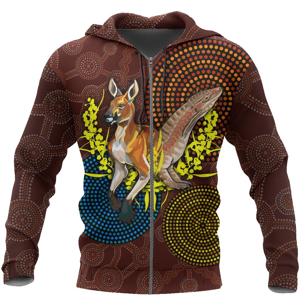 We are one Koori and Australia all over shirt for men and women brown TR030401 - Amaze Style™-Apparel
