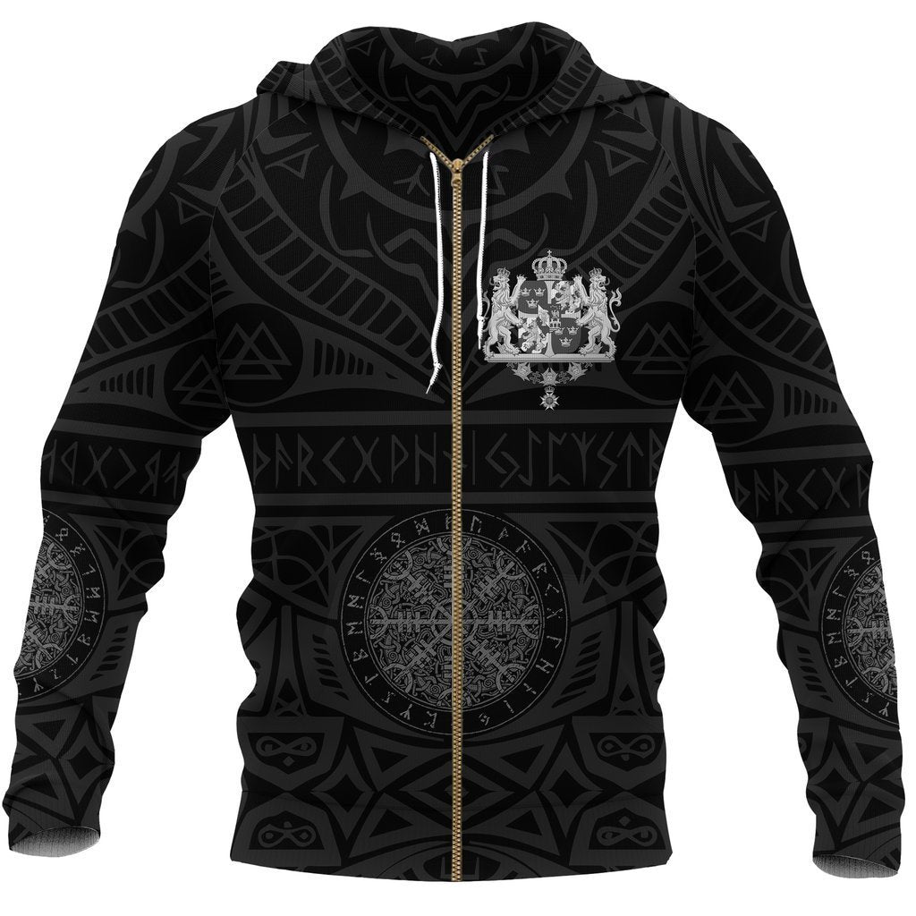Sweden Vikings Tattoo Hoodie - Amaze Style™-Apparel
