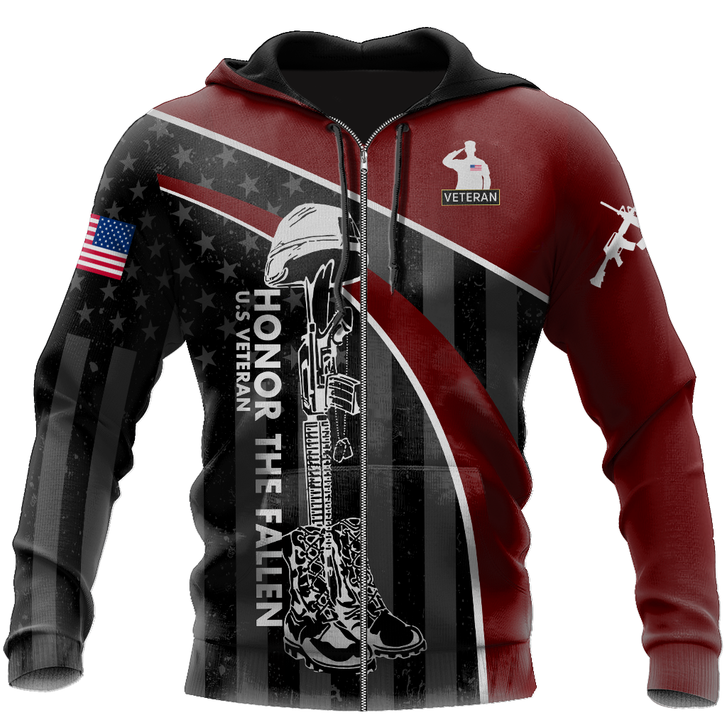 Veteran Honor the fallen Coming Home under a Flag 3D shirts for men and women