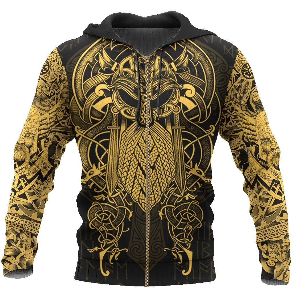 Vikings - The Raven Yellow of Odin Tattoo - Amaze Style™-Apparel