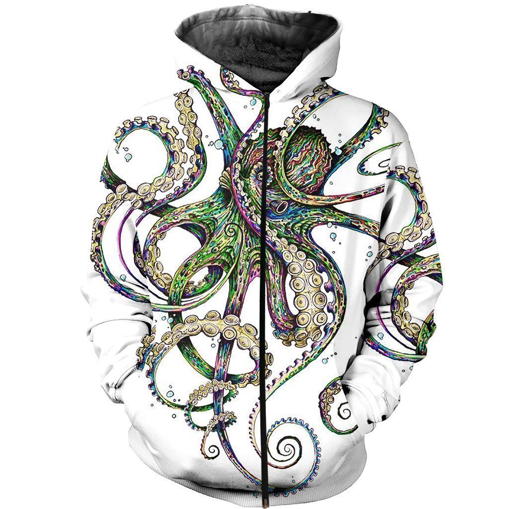 3D All Over Printed Octopsychedelia Shirts and Shorts - Amaze Style™-Apparel