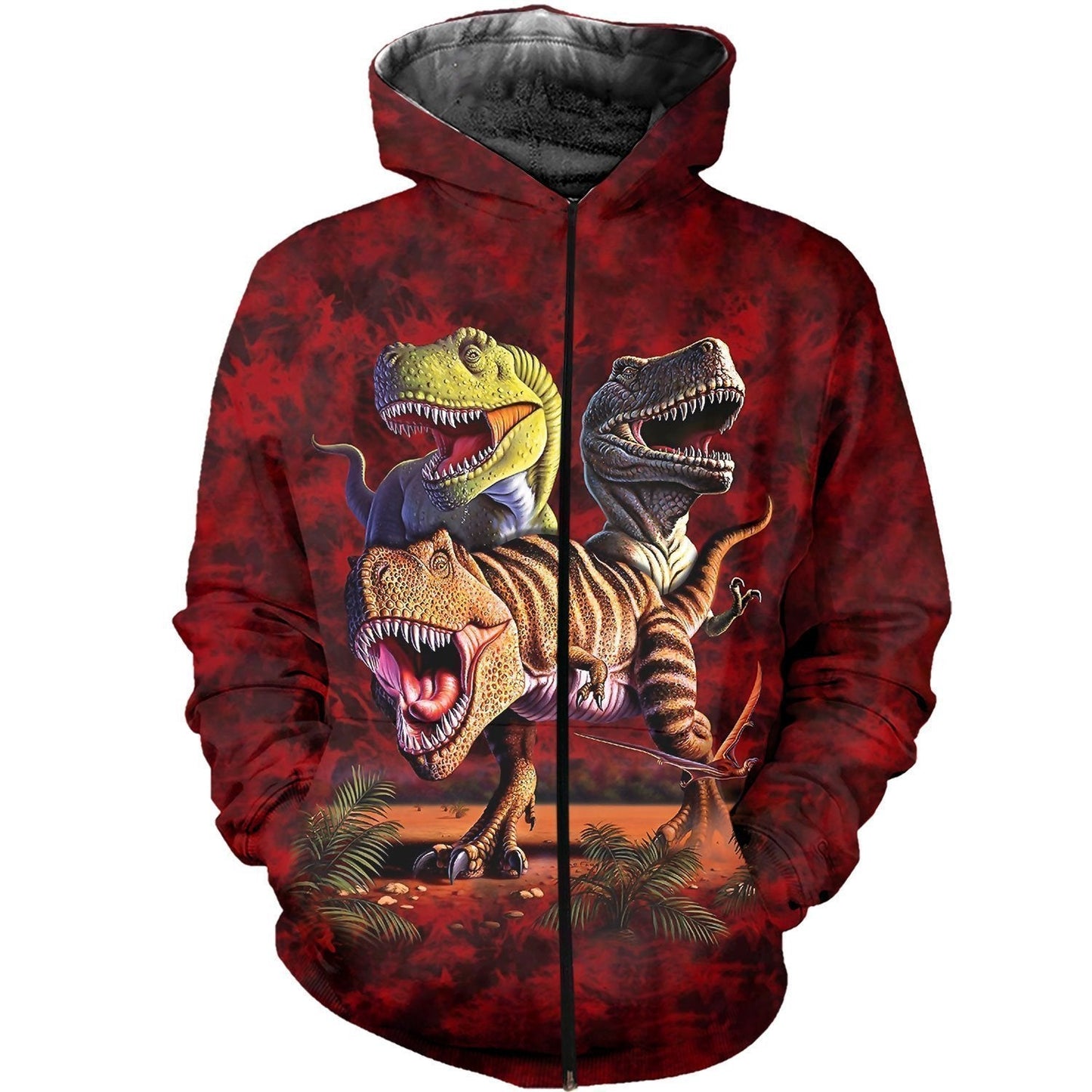 3D All Over Printed T-Rex Collage Shirts and Shorts - Amaze Style™-Apparel